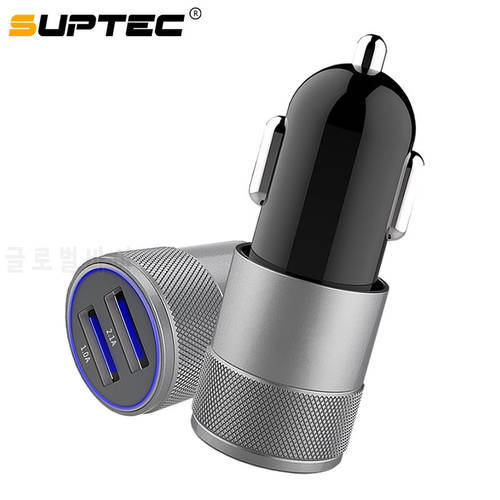 SUPTEC USB Car Charger Universal Mobile Phone 2A Dual USB Fast Charger for iPhone XS X 8 Huawei Xiaomi Mini Adapter Car-Charger