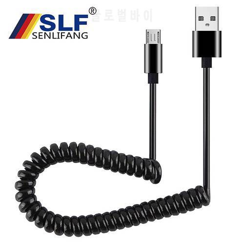 Flexible Elastic Stretch Micro 2A Fast Charge USB Data Cable for Samsung Xiaomi Tablet Android USB Cord Microusb Charger Cable