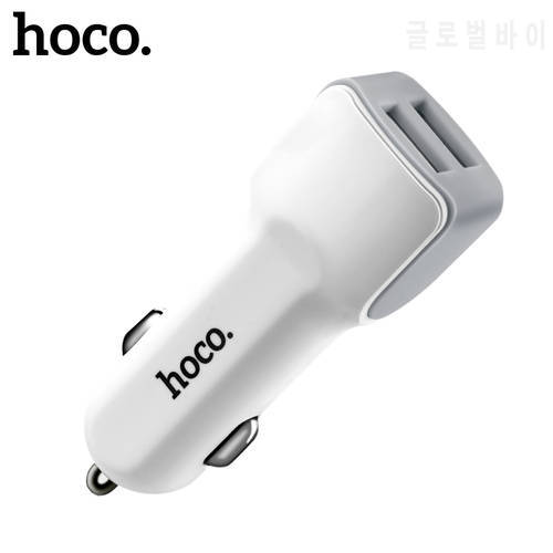 HOCO Dual Output USB Car Charger For Iphone X 8 7 Plus Universal 5V2.4A Fast USB Charger Adapter For Samsung S9 S8 oneplus 6