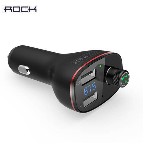 ROCK B301 Bluetooth Car FM Transmitter USB PD Car Charger Fast Quick Charging Monitoring for Phones MP3 Player Dual US 36W 속충전기