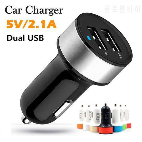 Dual USB Car Charger Adapter 5V 2A Universal car-charger For iPhone 8 7 7 5 4 Samsung LG HTC xiaomi mobile phone charger