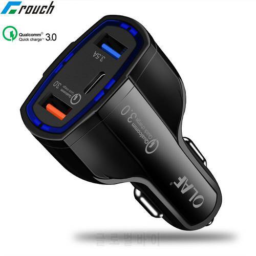 Original Car USB Charger Quick Charge 3.0 Mobile Phone Charger 3 Port USB Fast Car Charger for Apple Samsung Xiaomi Tablet
