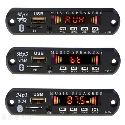 Bluetooth Car Mp3 Player Modification Car Kit Wireless FM receiver Mp3 Player Decoder Board USB 3.5MM music Player Speaker
