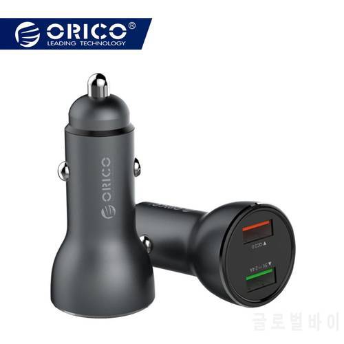 ORICO QC3.0 Quick Car-Charger 30W 5V 2.4A Fast USB Car Charger For Phone Tablet Car Cigarette Lighter Adapter Plug
