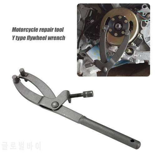 Wrench Flywheel Clutch Holder Remover Puller Adjustable Motorcycle ATV Scooter Spanner Durable Y-type Repairing Tool