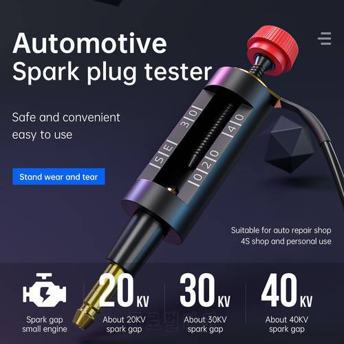 2023 New Spark Plug Tester Wrench Ignition System Coil Engine Tester Adjustable Spark Test Tool Car Repair Tool Car Accessories