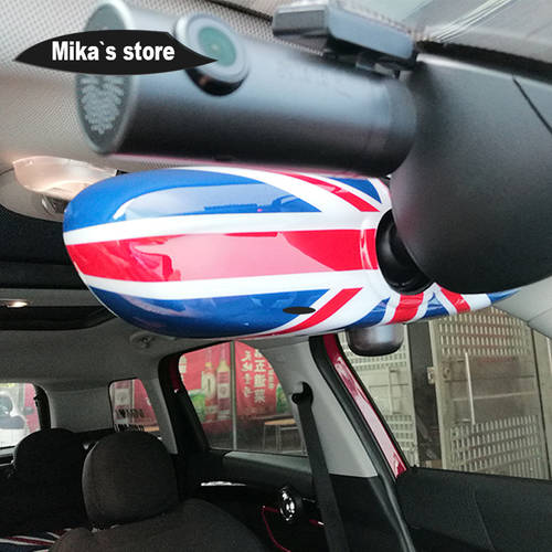 Jack Interior Mirror Cover Shell Sticker Protective Case For Mini Cooper R55 R56 R60 R61 Countryman Car-styling Accessorie