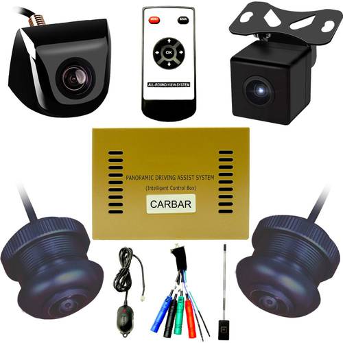 360° Around View Monitor AVM System Surveillance Panoramic Security Camera Video DVR Recorder