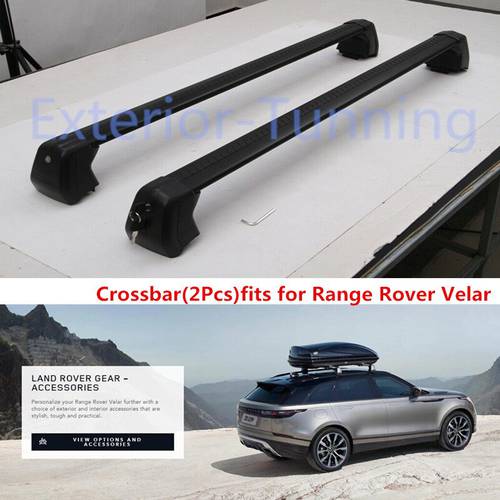 2Pcs front rear Aluminium cross bar crossbar fits for Land Rover Range Rover Velar 2017-2020 protector