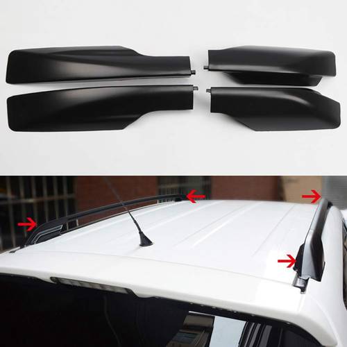 Roof Rack Rails End Cap Protection Cover Shell For Toyota Rav4 2008-2012 Car Accessories Black