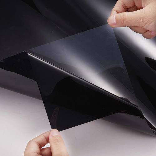 Black Car Window Tint Film Glass Auto Sticker House Commercial Solar Protection Sun Block Effect Car Accessories 300cm x 50cm