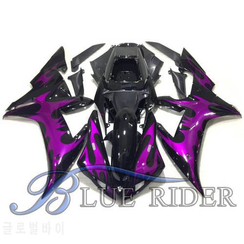 Motorcycle Fairing Kits Fit For YAMAHA 2002 2003 YZFR1 02 03 YZF 1000 R1 Sports Fairings Black Purple Body Parts Blue Rider