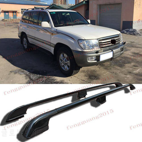 for Toyota Land cruiser LC100 1998-2007 Factory Style Roof Rails Rack Black stainless steel