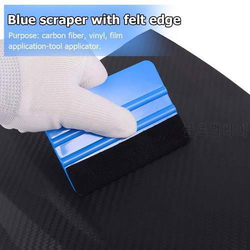 Car Vinyl Film wrapping tools Scraper Squeegee with Felt Edge Auto Styling Stickers Accessories Tool Applicator For Carbon Fibre