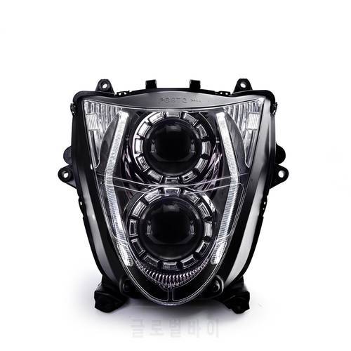 KT Motorcycle Full LED Headlight Assembly for Suzuki Hayabusa GSX1300R 2008-2020 Front Headlamp Completed