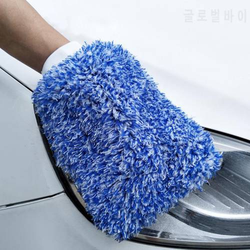 Car Washing Gloves Soft Absorbancy Microfiber High Density Cleaning Easy To Dry Madness Wash Mitt Cloth Car accessories