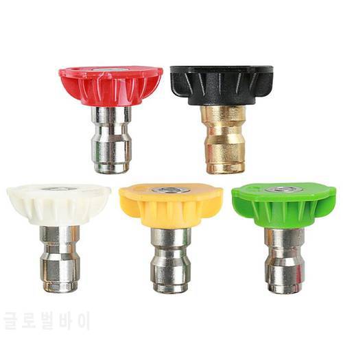 1/2pcs 250 BAR High Pressure Washer Snow Foam Lance Spray Nozzle Tip 0-60 Degree Wash Gun Nozzle Car Washer Replacement Nozzles
