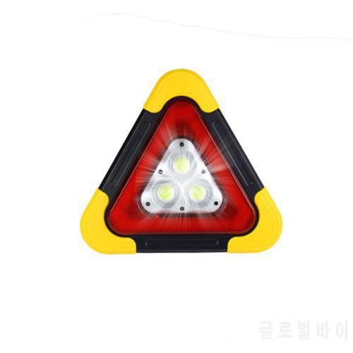 Car LED Reflective Triangle Lighting Tripod USB Charger Emergency Warning Sign Vehicle Stop Night Road Reflector Accessories
