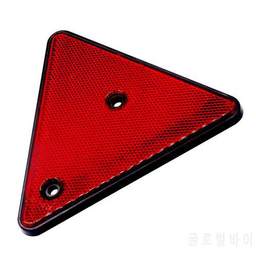1PC IP67 Triangular Red Reflector Screw Fit Rear Waterproof Triangle Warning Board for Trailers Caravans Sun&Cold Protection