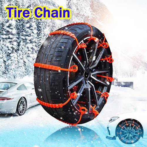 Universal 10 Pcs Car Tire Wheel Snow Chains Snow Tire Winter Anti-skid Adjustable Outdoor Emergency Chain For BMW Audi Chevrolet