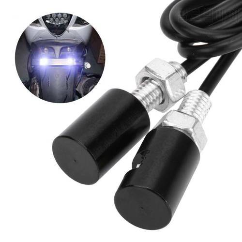 2 Pcs/lot Tail Number License Plate Lamp Screw Bolt Light Styling Car Auto Motorcycle Universal 12V White SMD 5630 ME3L
