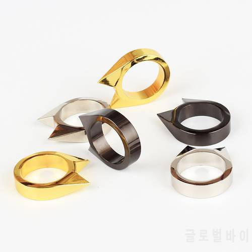 Cat Ear Portable Self Defense Emergency Rescue Broken Window Guard Ring In Car Stainless Steel Rescue Tools Outdoor Equipment
