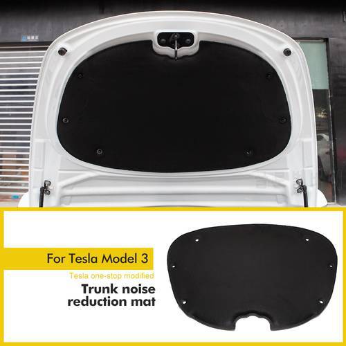 For Tesla Model 3 Accessories Car Front Trunk Soundproof Cotton Mat Model 3 SoundProof Protective Pad Noise Reduction 1 Pcs/set