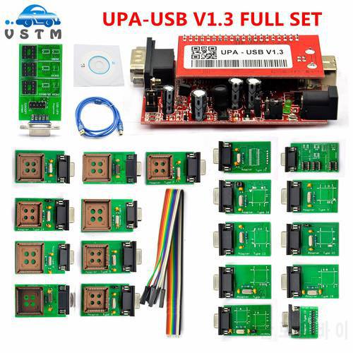2022 Hot selling UPA-USB UPA USB UPAUSB Programmer With Full Adaptors V1.3 ECU Chip Tunning OBD2 Diagnostic Tool