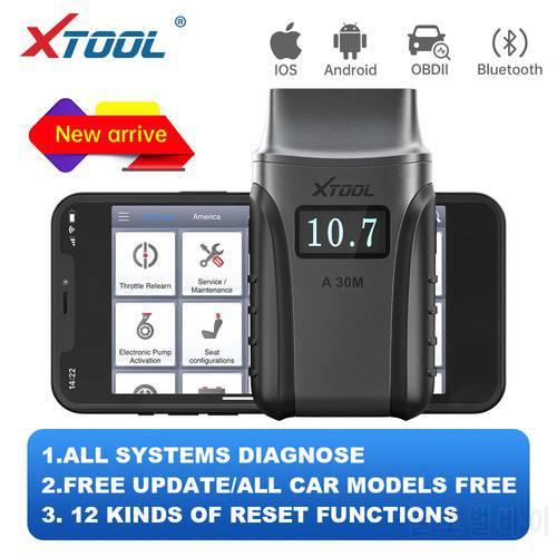 XTOOL A30 Automotive All System Diagnostic Scanner with 21 Kinds of Special Functions BT/Wifi Support Active Test Code Reader