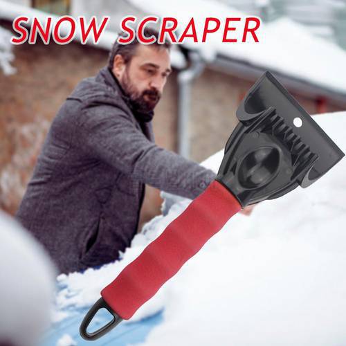 Car Ice Scraper Snow Shovel Windshield Auto Defrosting Car Winter Snow Removal Cleaning Tool Ice Scraper Portable Break Ice Tool