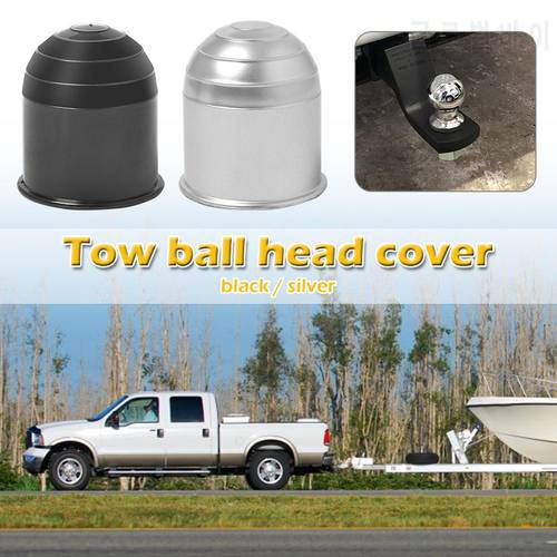 Car Vehicle Auto Tow Bar Ball Cover 50mm Simplicity Plastic Prevent Grease and Dirt Cap Hitch Caravan Protection Universal