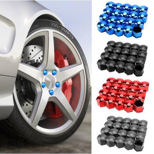 17mm Car Wheel Nut Caps Protection Covers for Mercedes Benz W203 W210 W211 AMG W204 C E S CLS CLK CLA SLKA C E S Classe