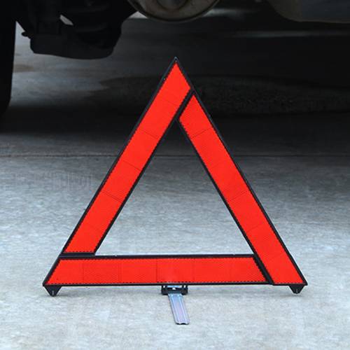 Portable Car Warning Tripod Outdoor Car Emergency Breakdown Warning Triangle Reflective Strip Sign Auto Parts