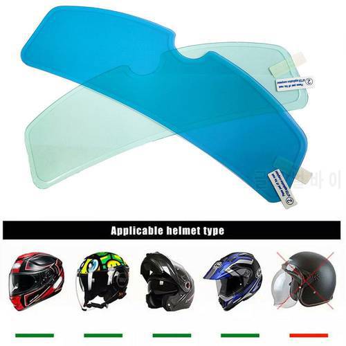 1/2/3PCS Motorcycle Helmet Stickers Clear Visor Anti-Fog Rainproof Patch Film Universal Lens Protective Film Racing Accessories
