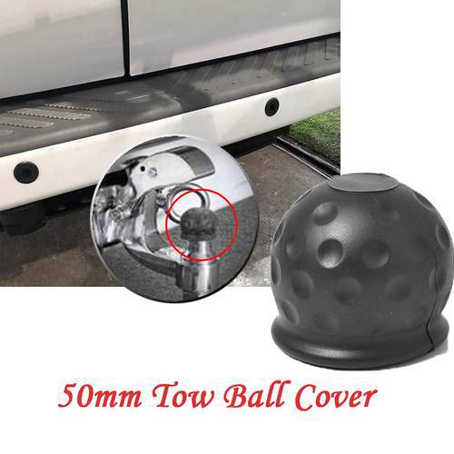 Universial 50mm Car Truck Tow Bar Ball Cover Cap Towing Hitch Trailer Protect Towball Protector For Caravan Trailer RV Boat