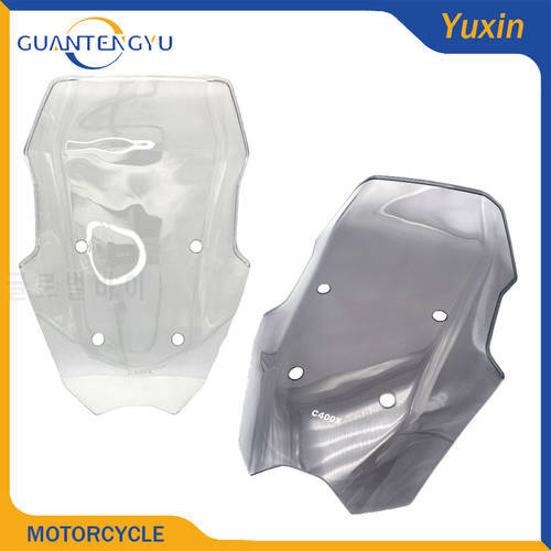 For BMW C400X 2019-21 Motorcycle Accessories Windshield Increased Comfort, Wind Deflector Deflection Protector C 400X Motorcycle