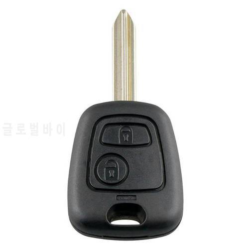 2 Buttons Remote Car Key Fob Case Blank Key Shell for Citroen Saxo Berlingo Car Accessories Key Housings