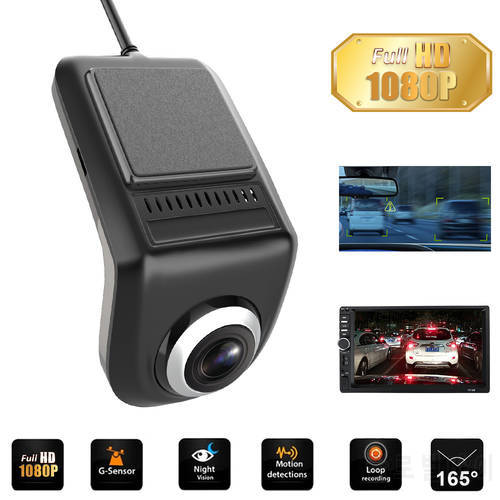 Auto Digital Video Recorder ADAS Dashcam Full HD 1080P G-Sensor Car DVRs for Android Min Car DVR Camera U3 Multimedia Player