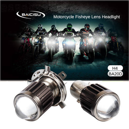 1pc H4 LED H6 BA20D LED Motorcycle Headlight Bulbs CSP White Yellow Hi/Low Lamp Fog Lights Moto Scooter Accessories 12V
