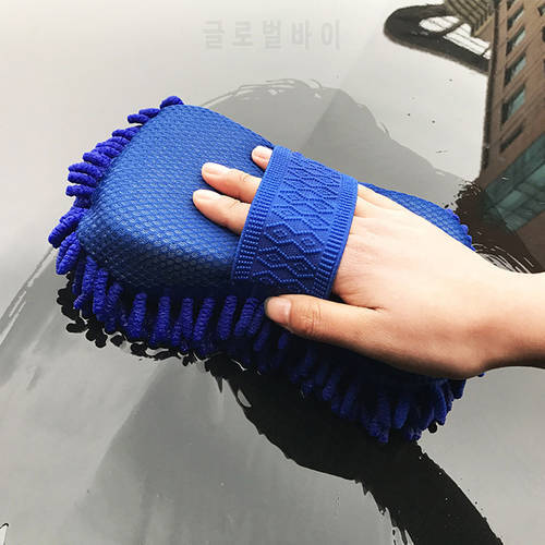 Cleaning Sponge Product Towel Wash Gloves Chenille Microfiber Car Wash Non Scratch Auto Motorcycle Cleaning Sponge