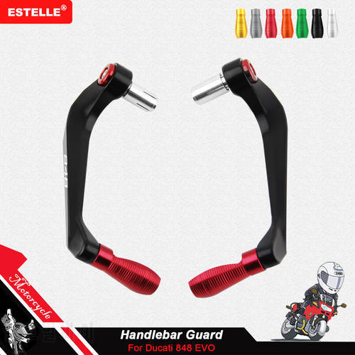 Motorcycle Handguards Grips Guard Brake Clutch Levers Protector Handle Bar Ends Cap For Ducati 848 EVO 2008 2009 2010 2011 2012