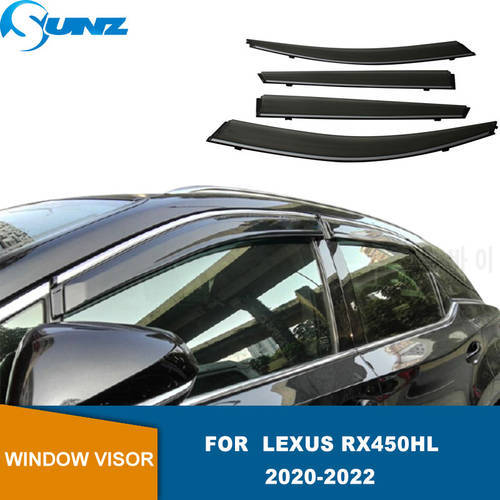 Side Window Deflector For Lexus Rx450HL 2020 2021 2022 Weathershileds Window Visors Wind Rain Deflector Visor Guards SUNZ