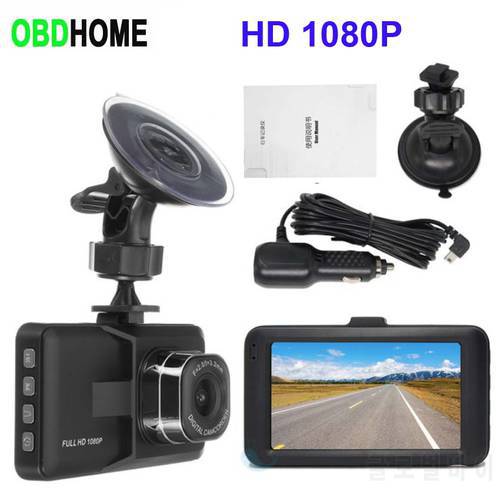 Full HD 1080P Dash Cam Car Driving Video Recorder with Night Version Wide Angle Dashcam Video Registrar Car Front Windshield DVR
