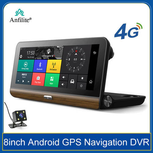 7.84 inch dash cam video recorder android car blackbox dashboard adas 4g Gps navigation wifi dvr camera APP remote monitor 1080P