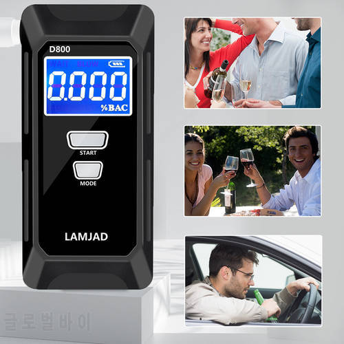 Breath Alcohol Tester D800 Mouthpiece alcohol breathalyzer tester digital LCD analyzer mouthpieces 11pcs Wholesale Manufacturer