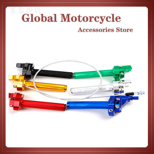 Alconstar- 7/8&39&39 Motorcycle Handlebar Acerbs Throttle Grip Quick Twister + Cable For Honda CRF230 CR80 Kawasaki KLX Dit Pit Bike