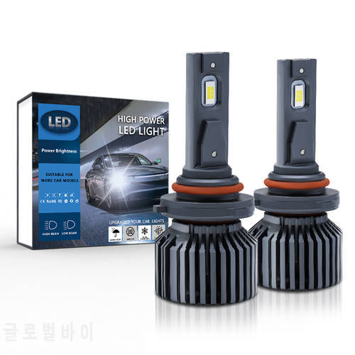 2Pcs 110W 30000lm 6000K Car Headlight H4 H7 H11 3570-45mil LED Chips Waterproof High Brightness Automotive Headlamp Spotlight