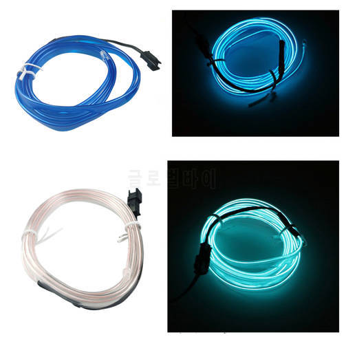 3/5Meter Car Atmosphere Light Interior Led Strip Decorative Lamp Garland Wire RopeTube Line flexible Neon Light Styling Products