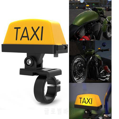 Motorcycle Decoration Modified Light Adjustable Handle Helmet Light USB Rechargable Warning Taxi Box Sign LED Lamp T3EF