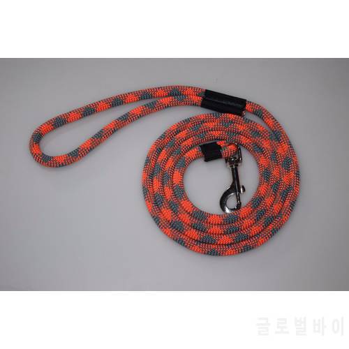 Orange 6ft braided rope leash,dog rope leash,rope training leash,slip leashDurable Nylon Rope Slip Pet Dog Training